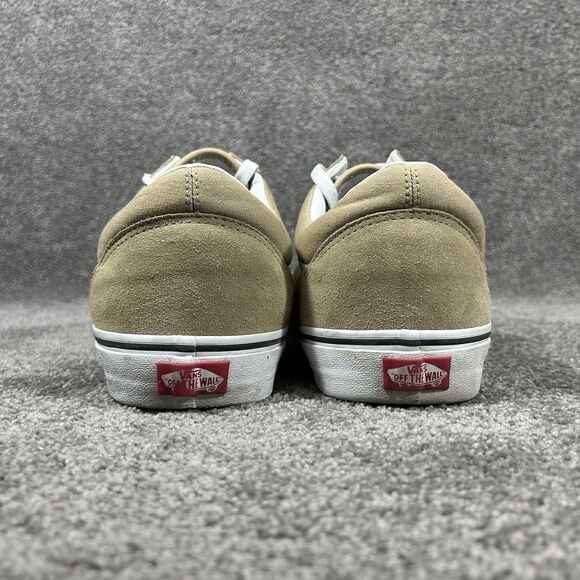 Vans Customs Old Skool Mens Size 16 Taos Taupe Tan Athletic Skate Shoes Used - Picture 6 of 11